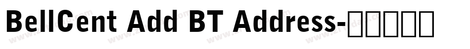 BellCent Add BT Address字体转换